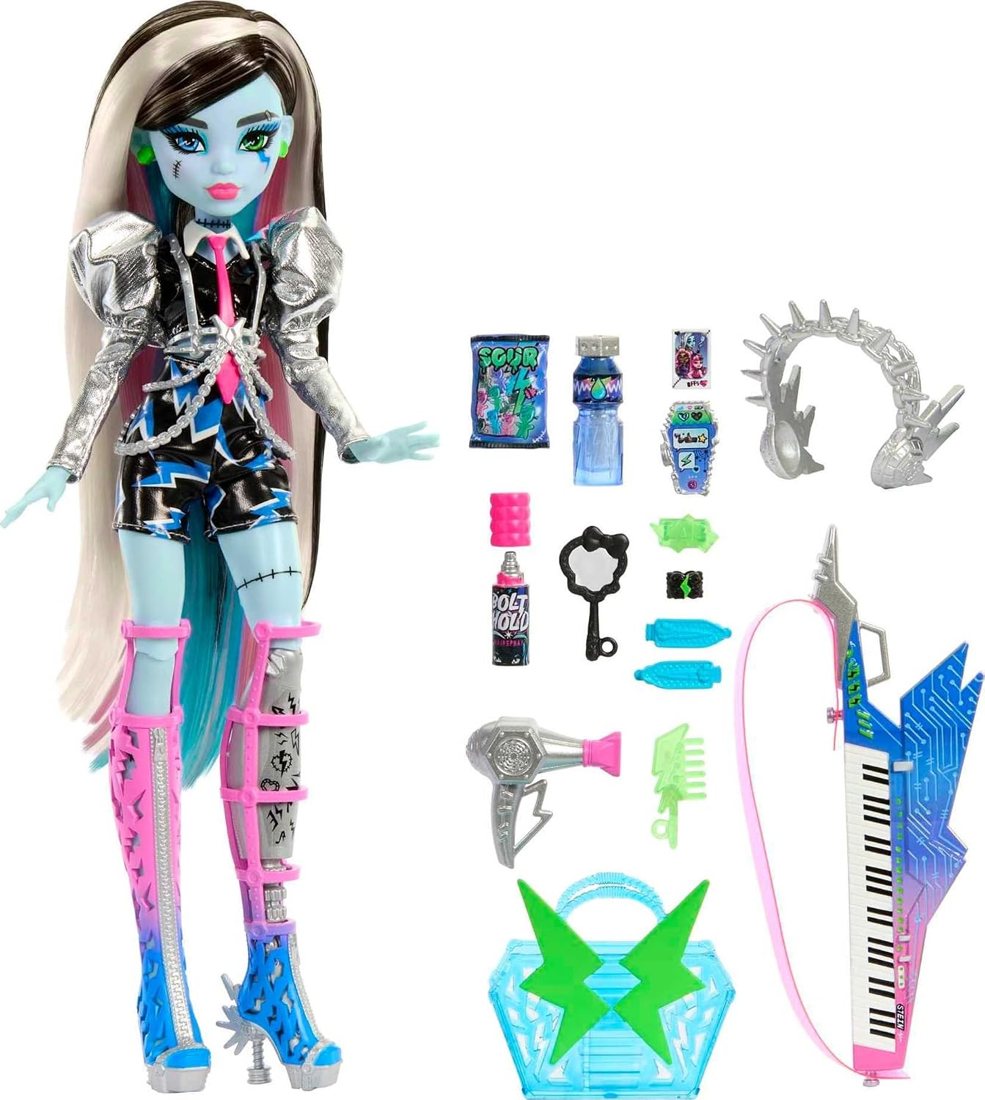 Amped Up Frankie Stein Rockstar Doll view 2