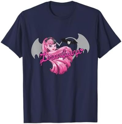 Draculaura bat silhouette graphic on a Monster High t-shirt
