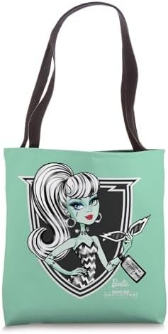 Monster High x Barbie Frankie tote bag with black handles