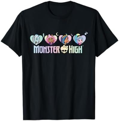Frankie, Clawdeen, Cleo and Lagoona hearts Monster High tee