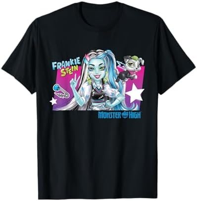 Frankie Stein stitched character Monster High graphic t-shirt