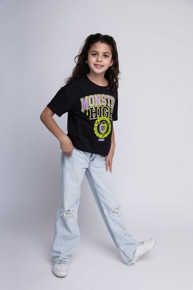 Boxy Graphic T-Shirt for Girls view 3