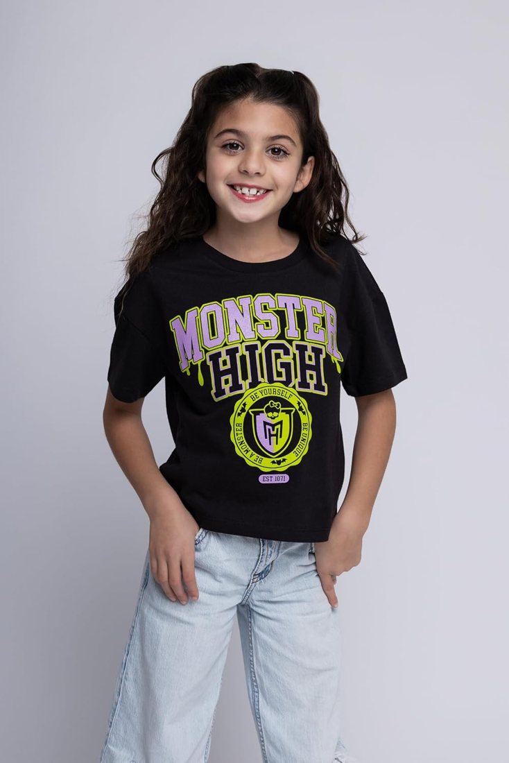 Boxy Graphic T-Shirt for Girls view 4