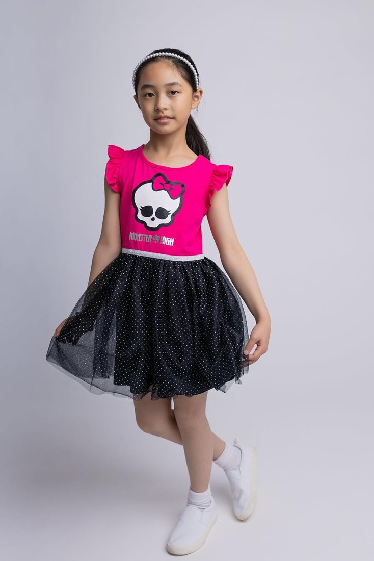 Logo Tutu Tulle Dress for Girls view 3