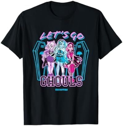Let's Go Ghouls cheer slogan Monster High t-shirt