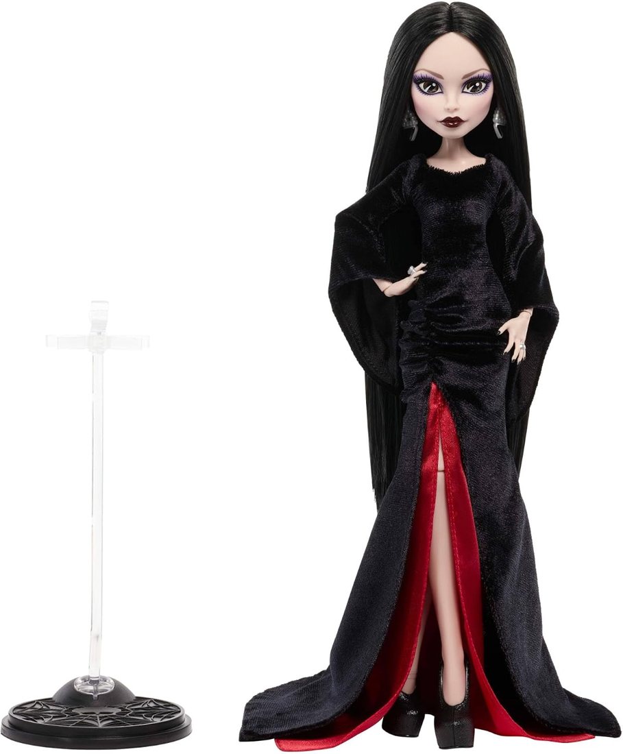 Morticia Addams Doll from Wednesday view 3