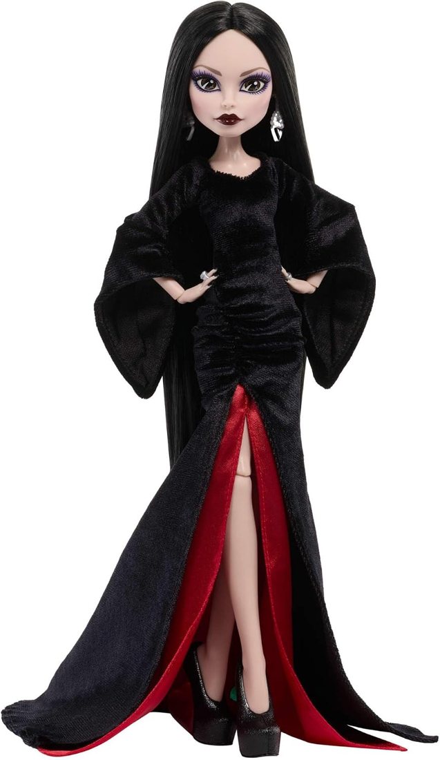 Morticia Addams Doll from Wednesday view 5