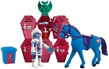 Playmobil Abbey Bominable with horse Nightmare at school lockers