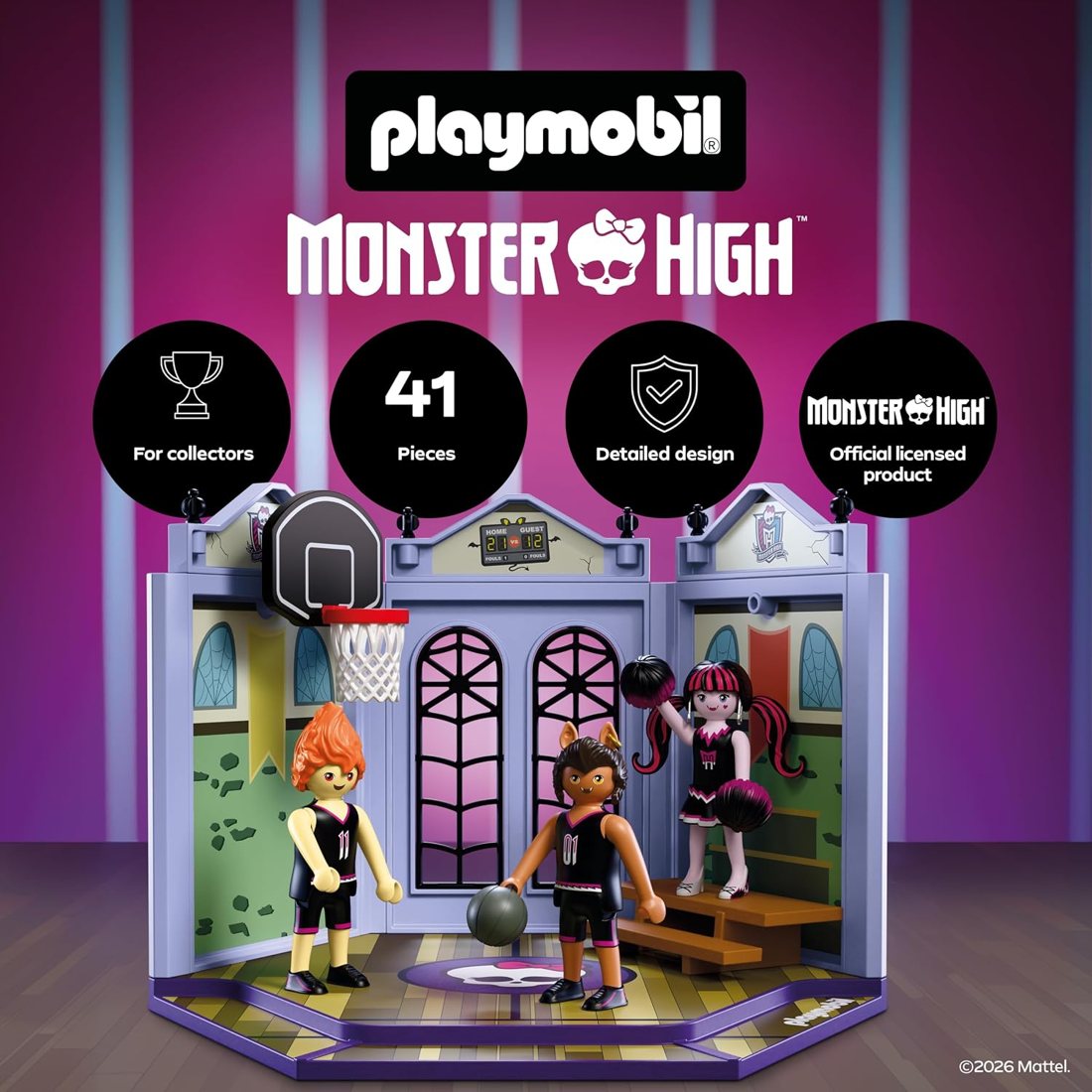 Playmobil Casketball Court Playset view 3