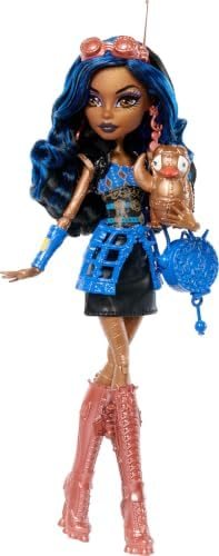 Robecca Steam reproduction doll with copper goggles and penguin pet