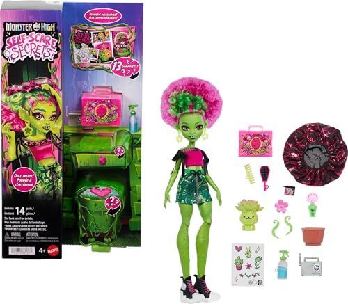 Venus McFlytrap doll with hair care kit and potted plant